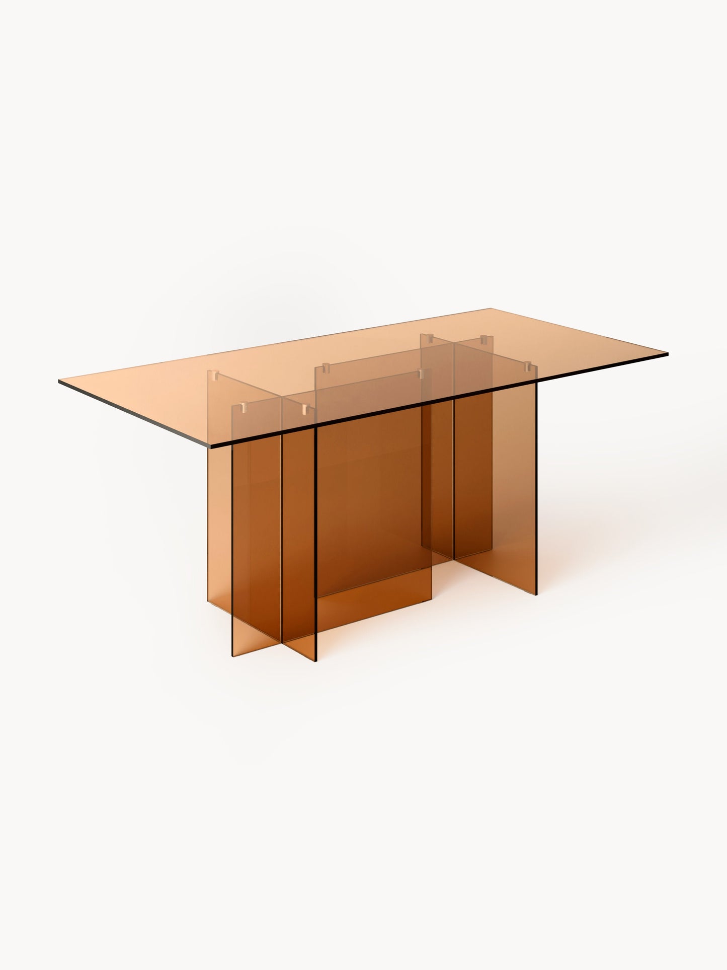 Anoukra Dining Table in Glass, 180 x 90 cm
