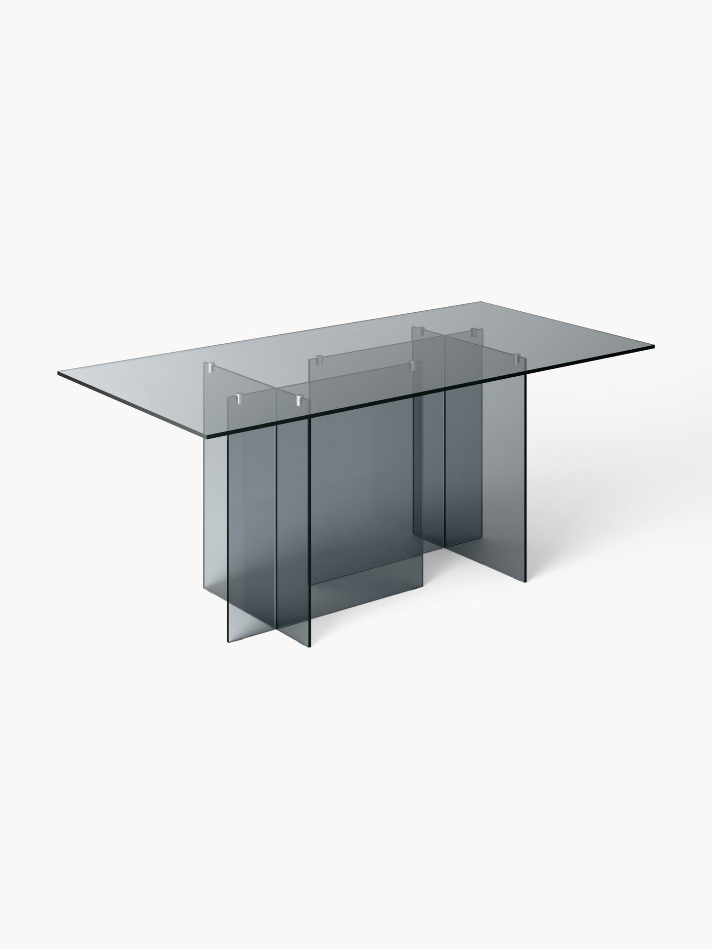 Anoukra Dining Table in Glass, 180 x 90 cm