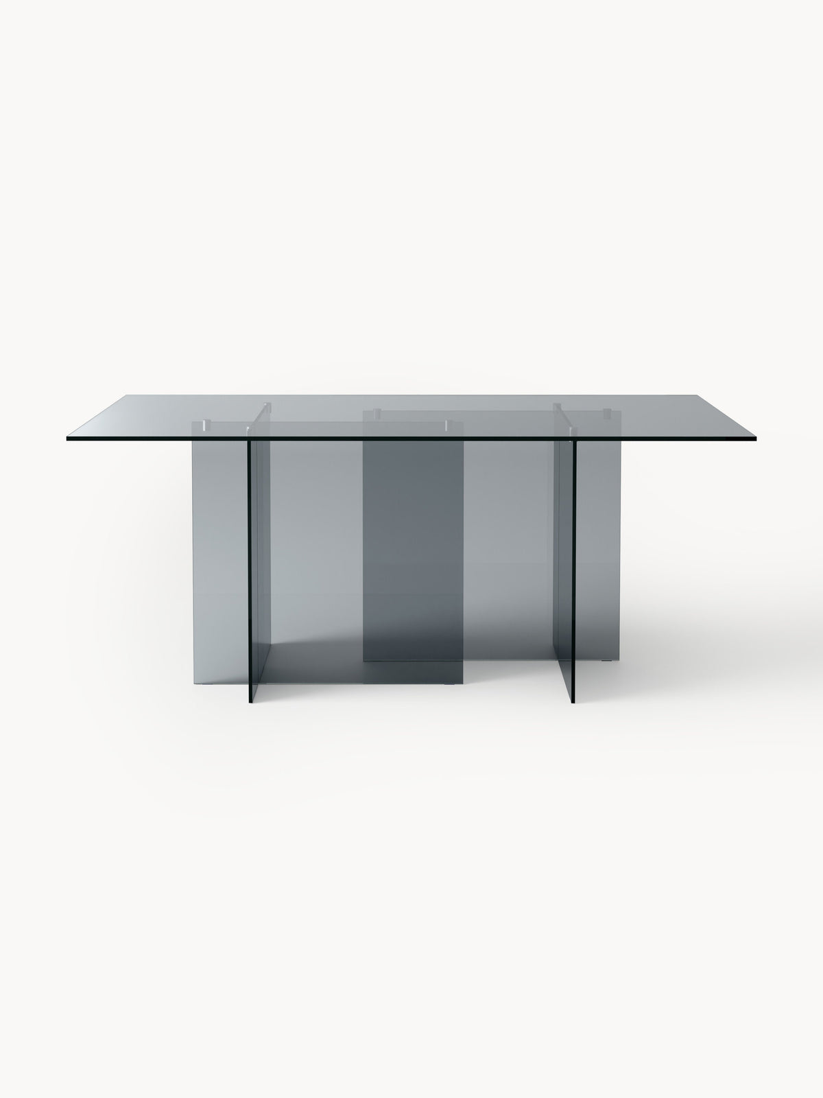 Anoukra Dining Table in Glass, 180 x 90 cm
