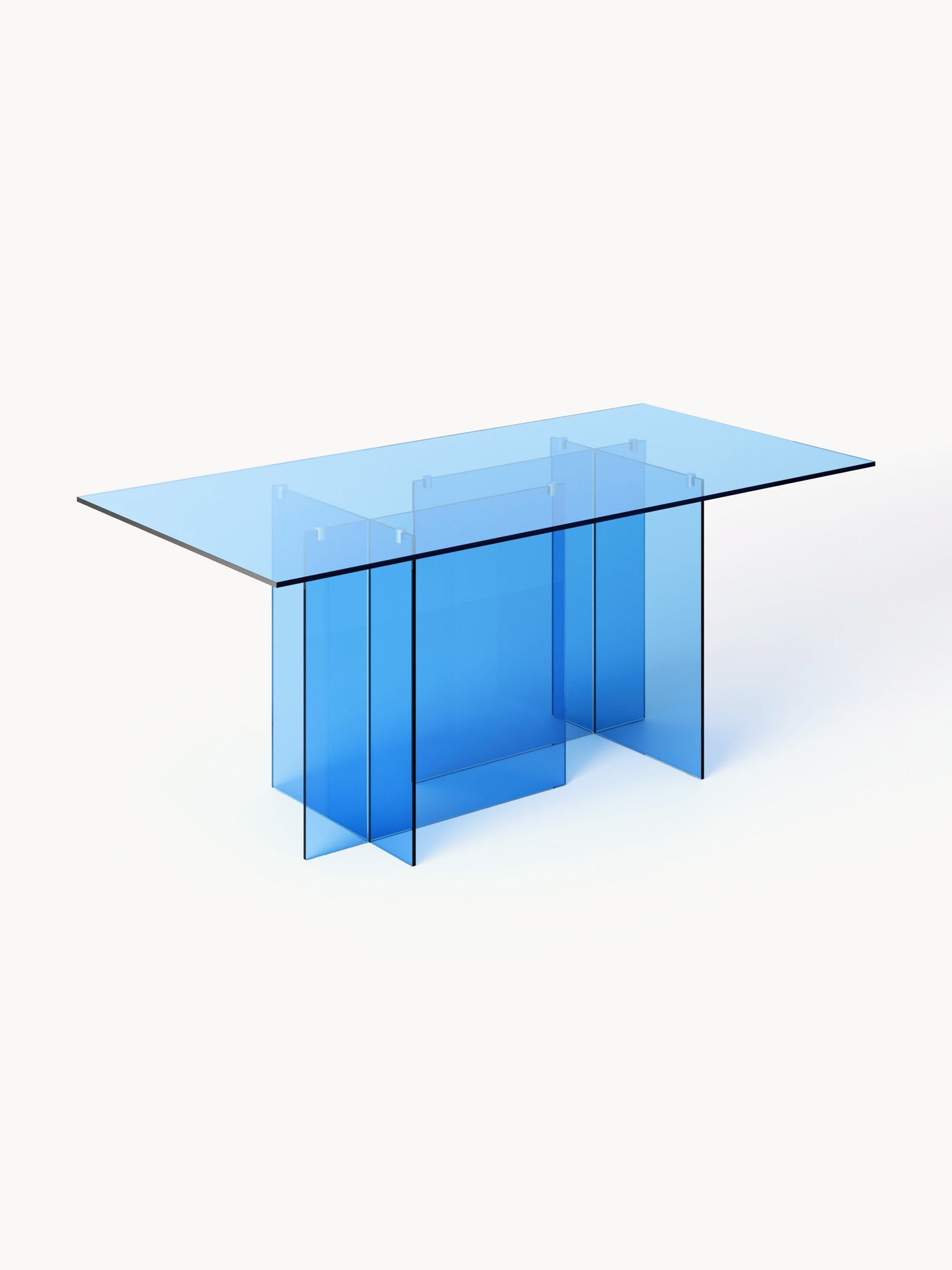 Anoukra Dining Table in Glass, 180 x 90 cm