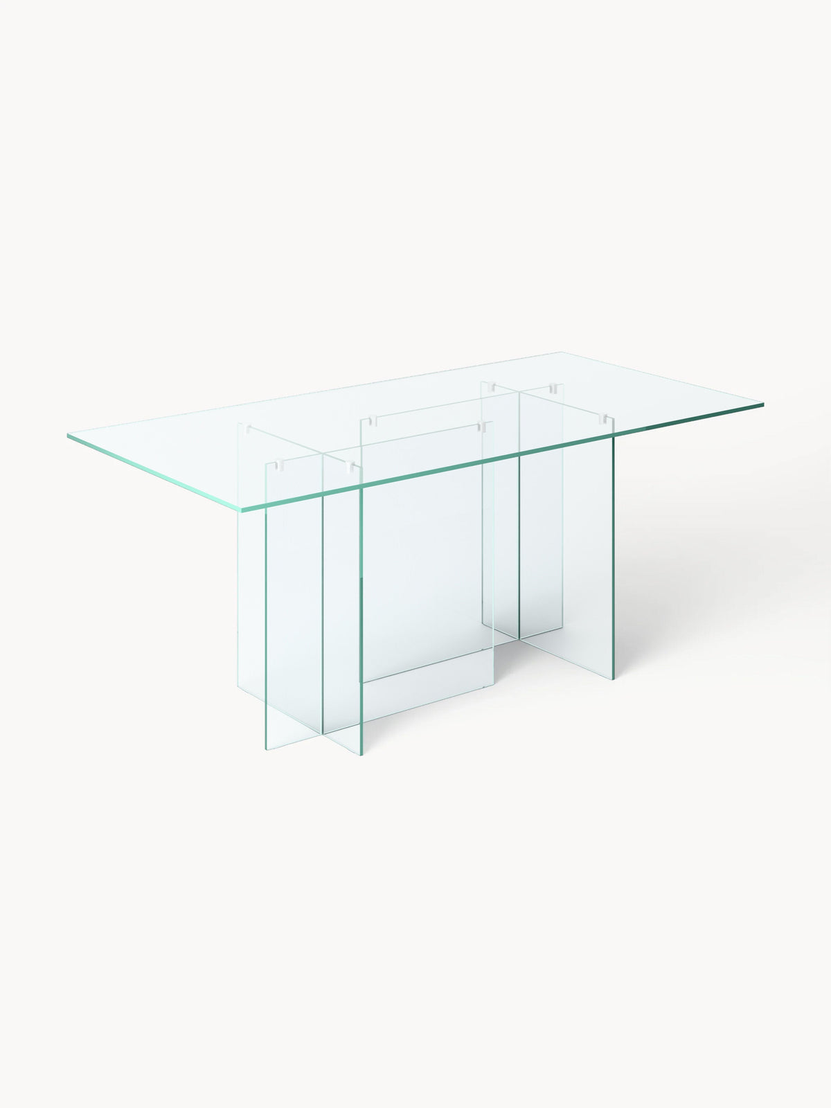 Anoukra Dining Table in Glass, 180 x 90 cm
