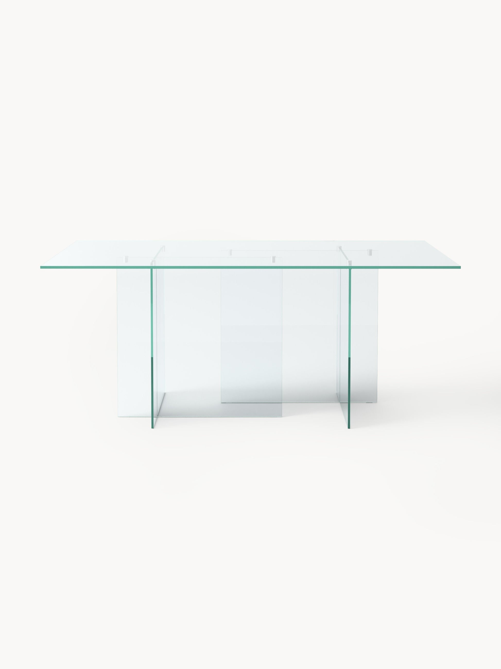 Anoukra Dining Table in Glass, 180 x 90 cm