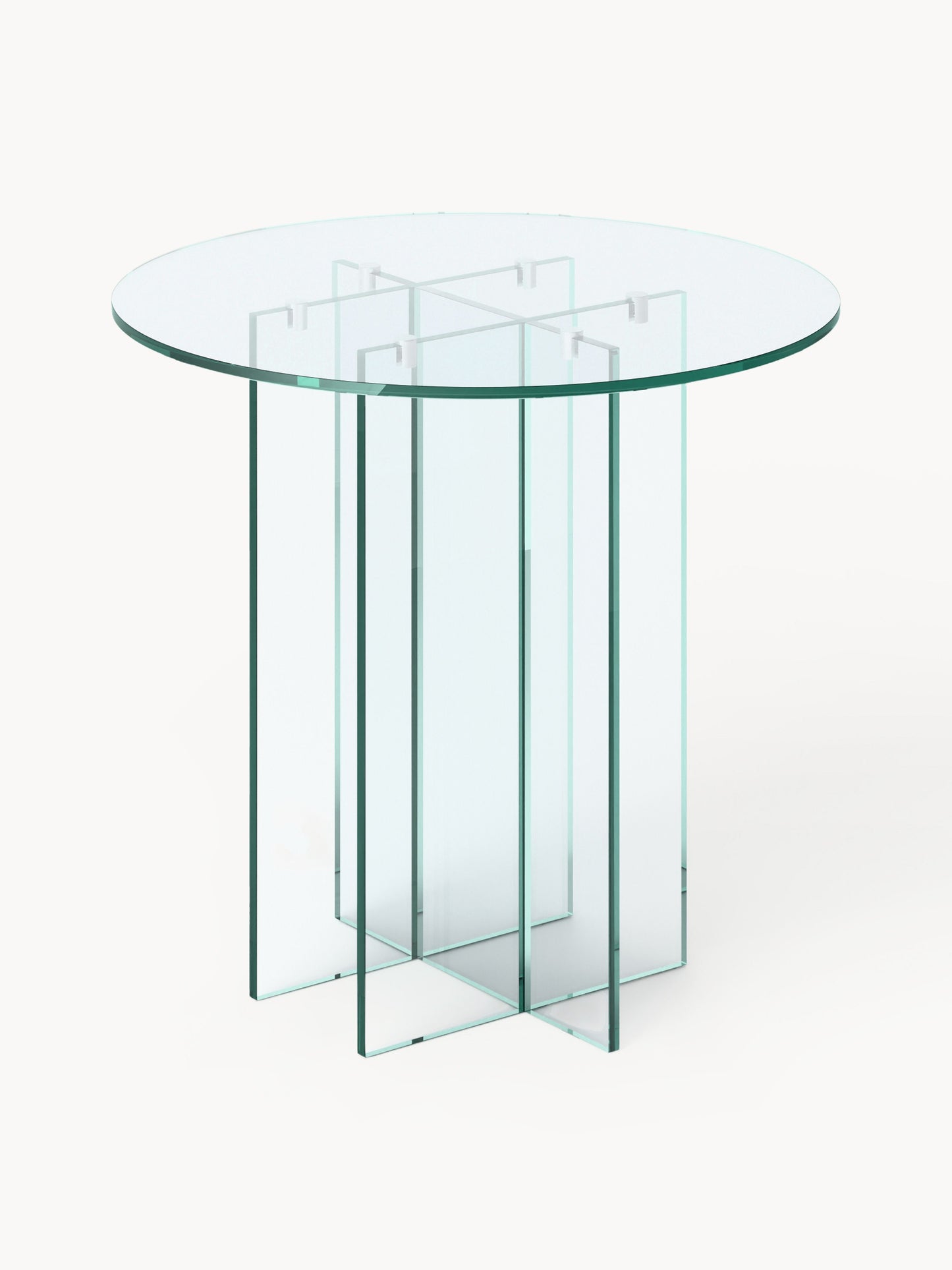 Anoukra Round Glass Dining Table, in Various Sizes