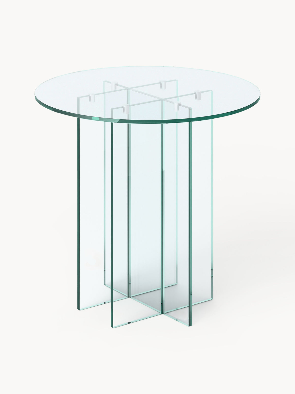 Anoukra Round Glass Dining Table, in Various Sizes