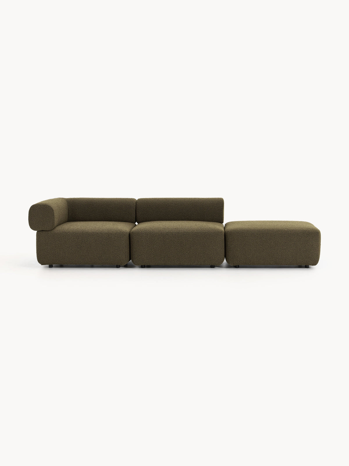 Antorius Modular Ottoman in Bouclé