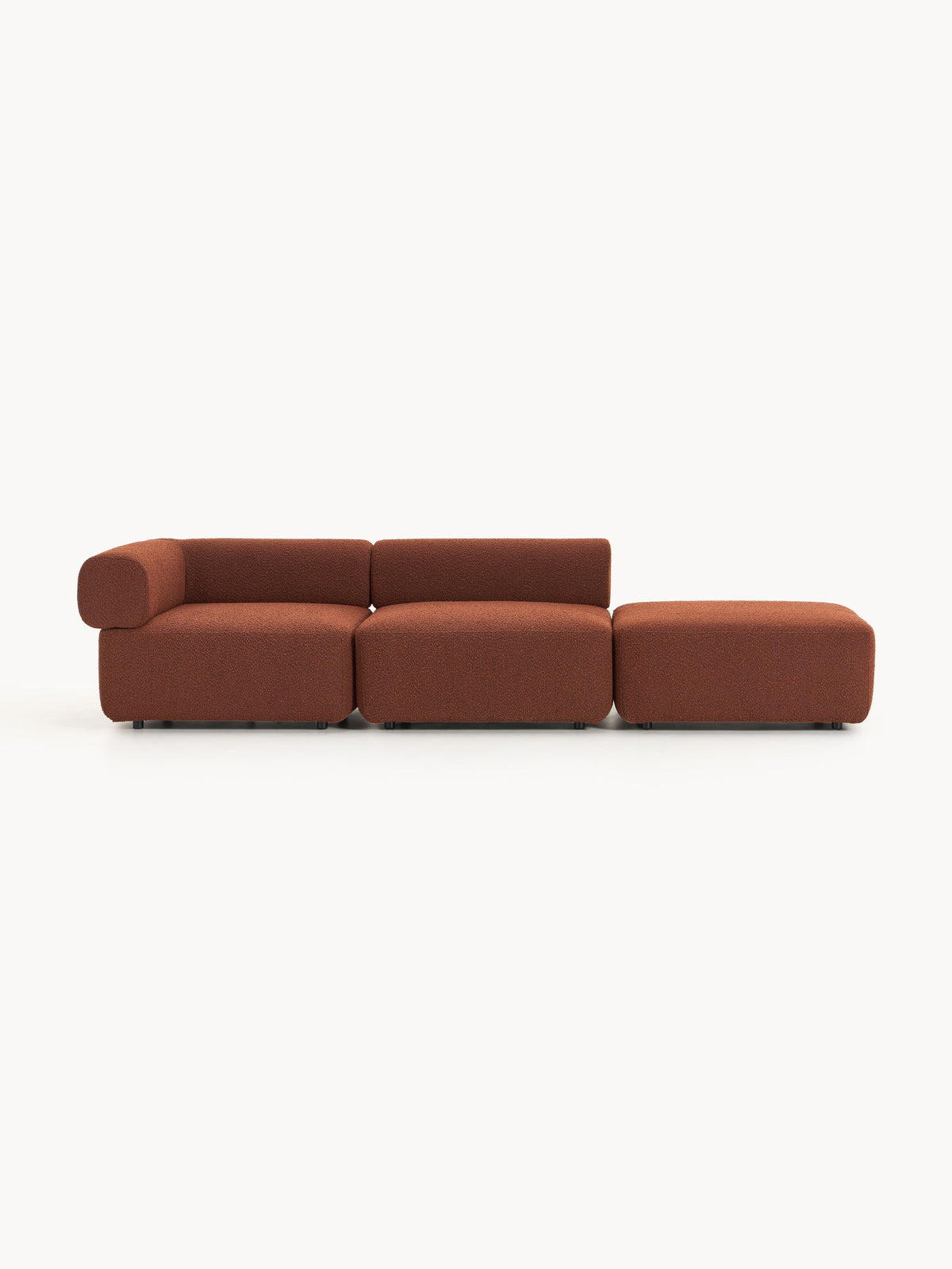Antorius Modular Ottoman in Bouclé