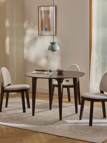 Archelio Round Mango Wood Dining Table, Ø 110 cm