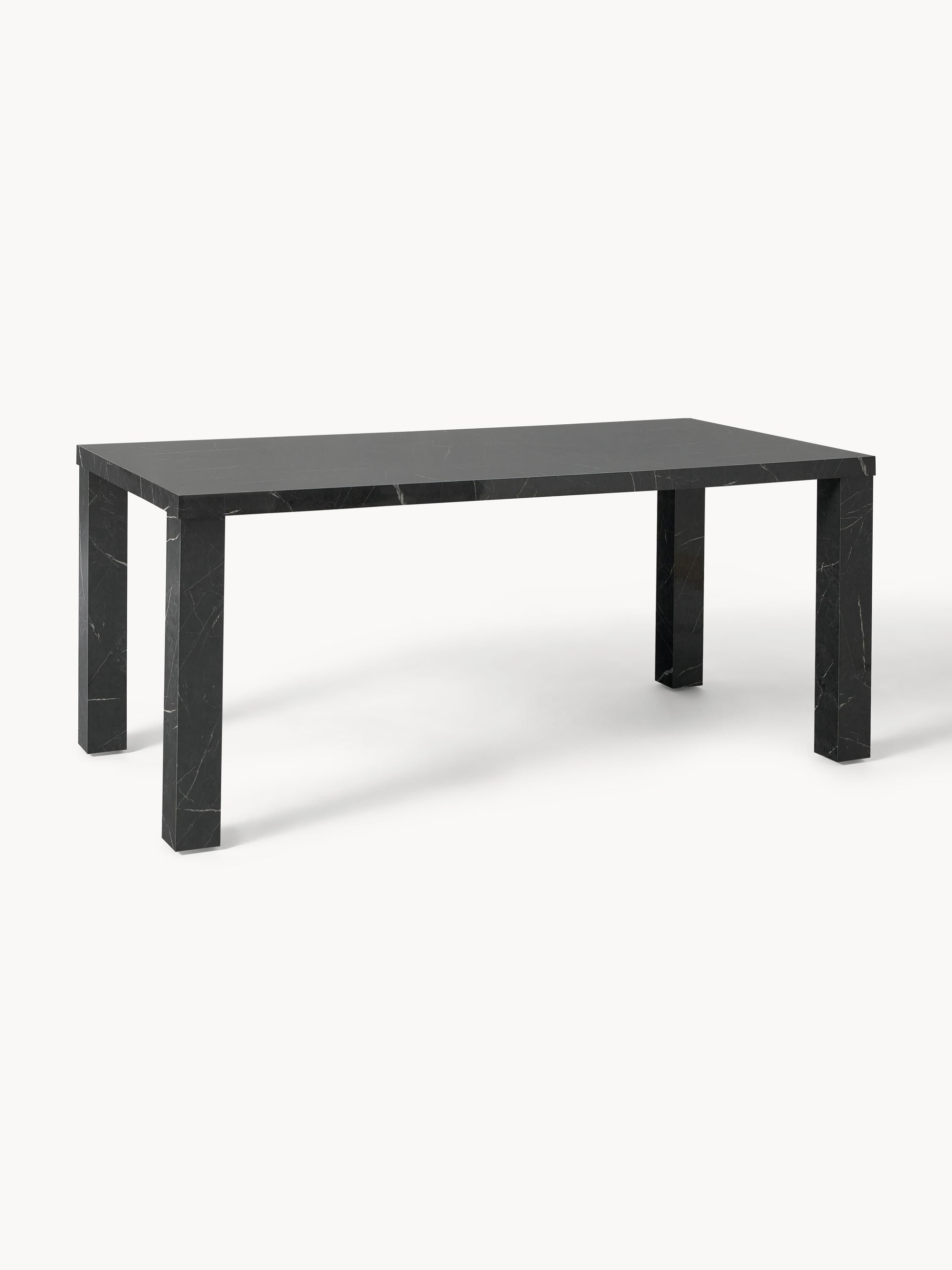 Carlathe Dining Table, Marble Look, 180 x 90 cm