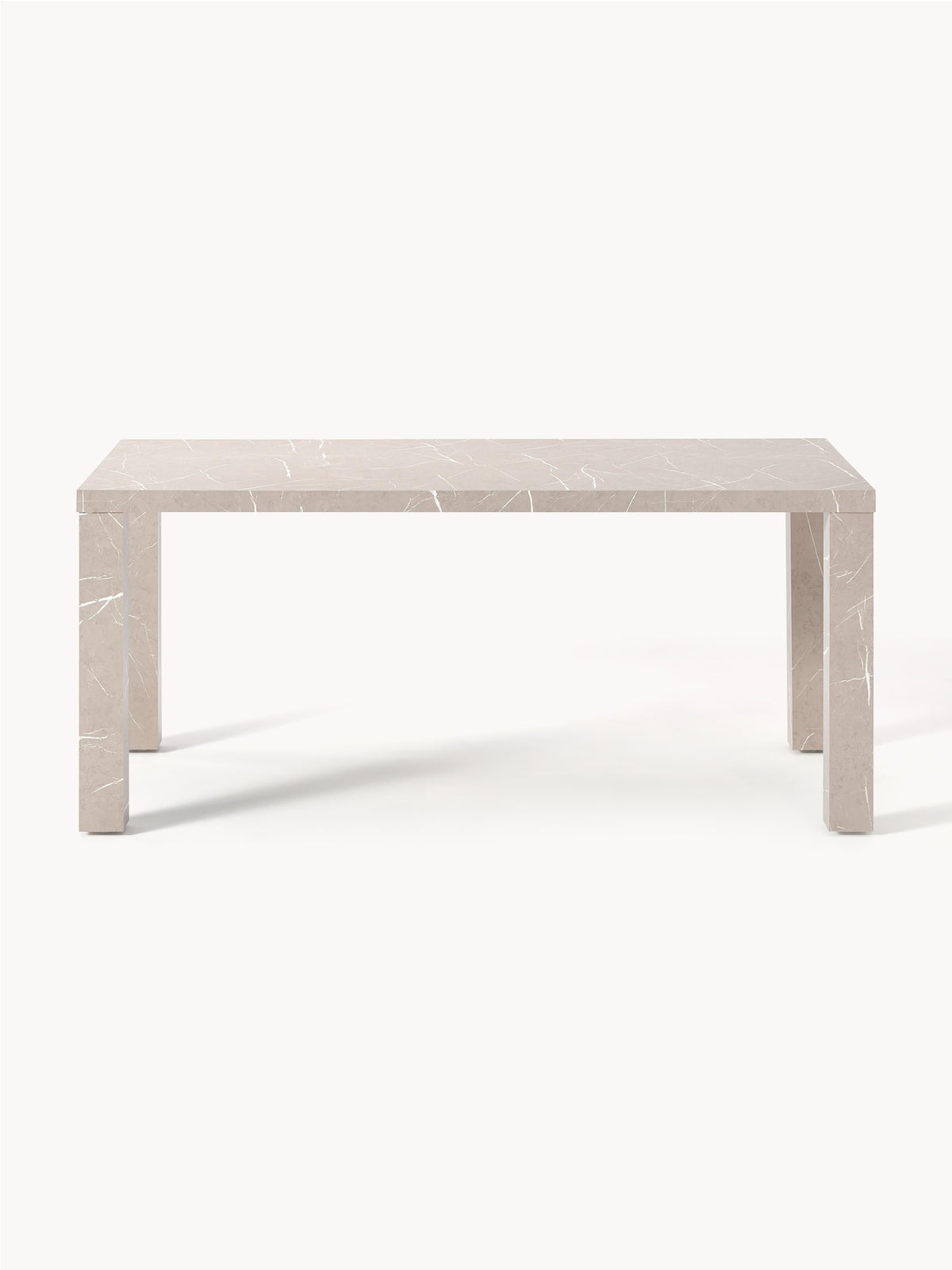 Carlathe Dining Table, Marble Look, 180 x 90 cm