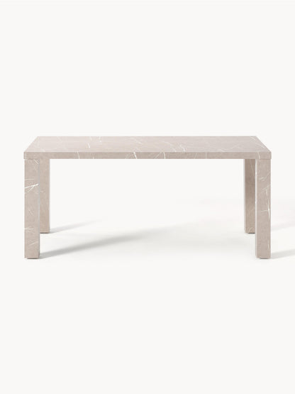 Carlathe Dining Table, Marble Look, 180 x 90 cm