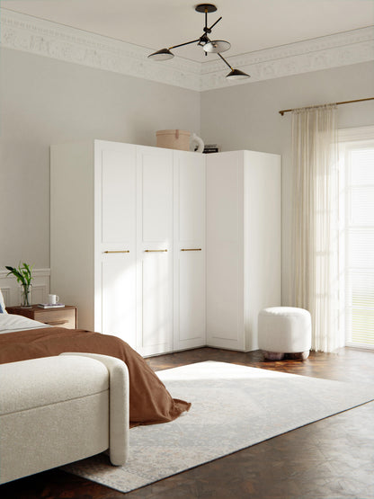 Charlveth Modular Corner Wardrobe, 215 cm Wide, in Various Sizes