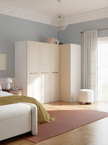 Charlveth Modular Corner Wardrobe, 215 cm Wide, in Various Sizes