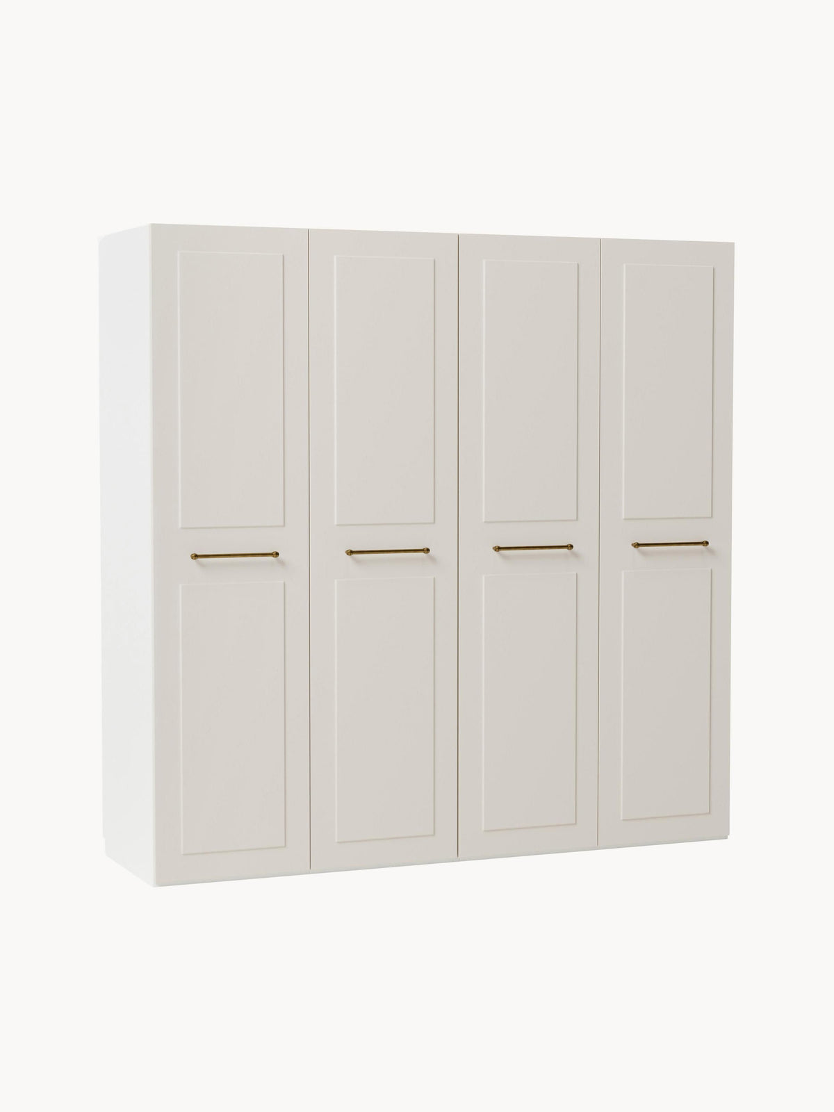 Charlveth Modular Hinged-Door Wardrobe, 200 cm Wide, in Various Sizes
