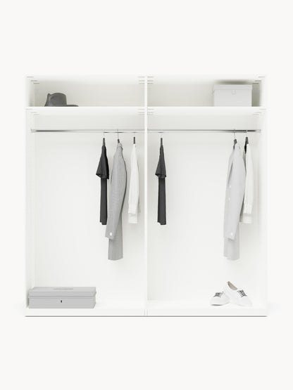 Charlveth Modular Hinged-Door Wardrobe, 200 cm Wide, in Various Sizes