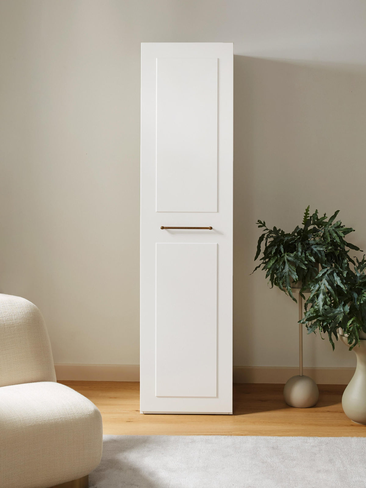 Charlveth Modular Hinged-Door Wardrobe, 50 cm Wide, in Various Sizes