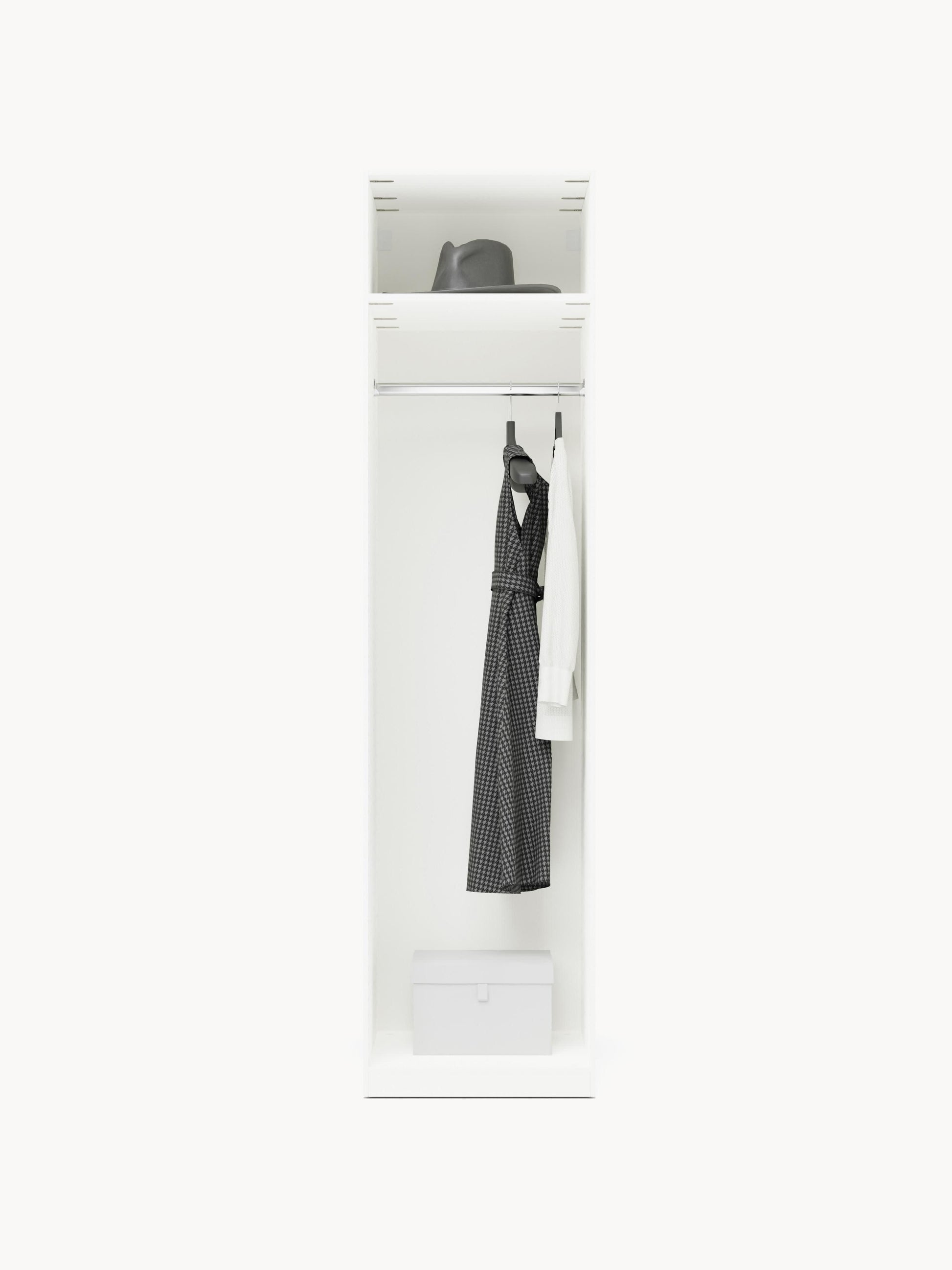Charlveth Modular Hinged-Door Wardrobe, 50 cm Wide, in Various Sizes
