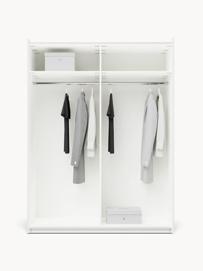 Charlveth Modular Sliding-Door Wardrobe, 150 cm Wide, in Various Sizes
