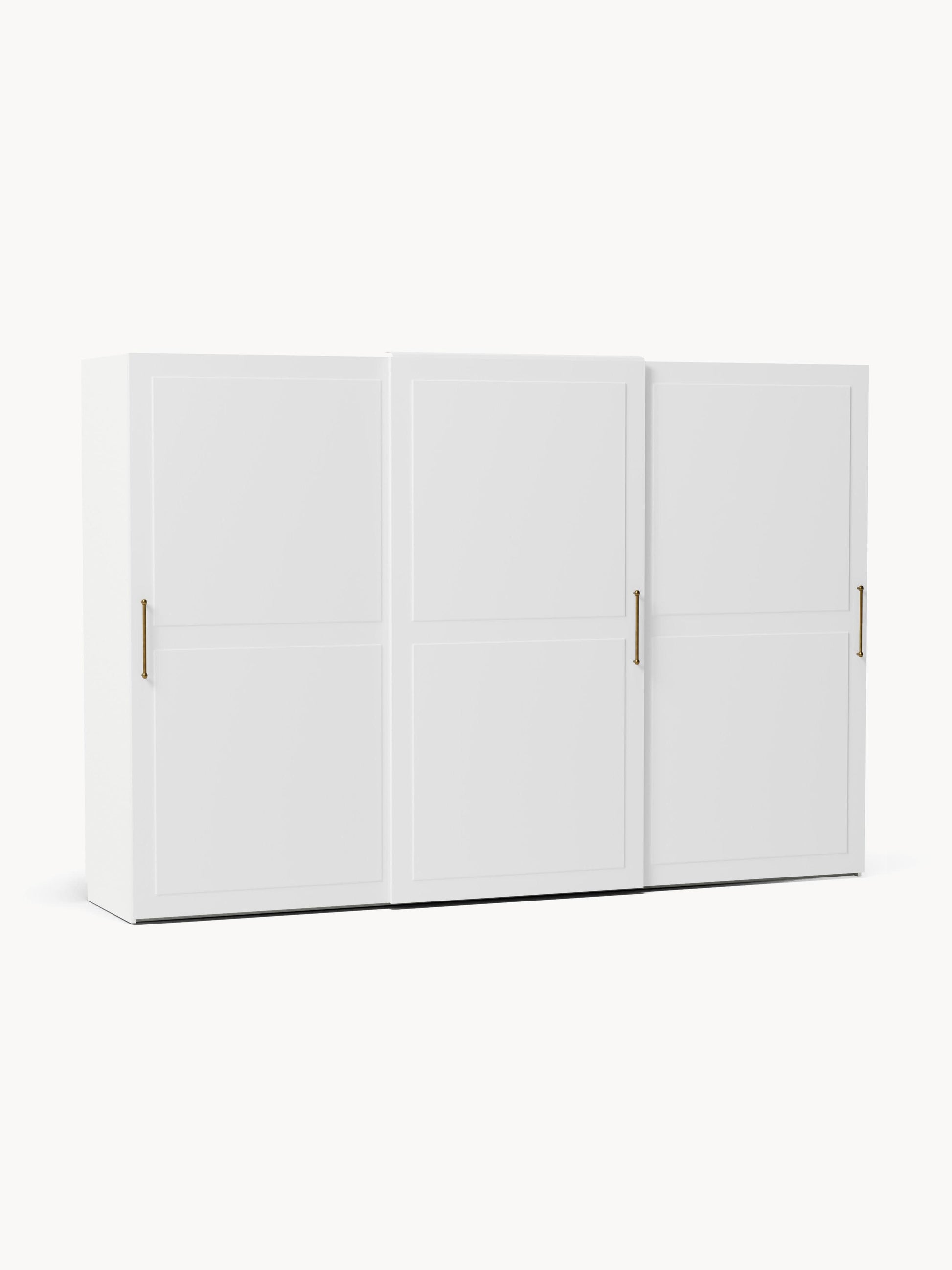 Charlveth Modular Sliding-Door Wardrobe, 300 cm Wide, in Various Sizes