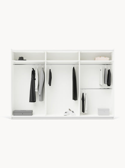 Charlveth Modular Sliding-Door Wardrobe, 300 cm Wide, in Various Sizes