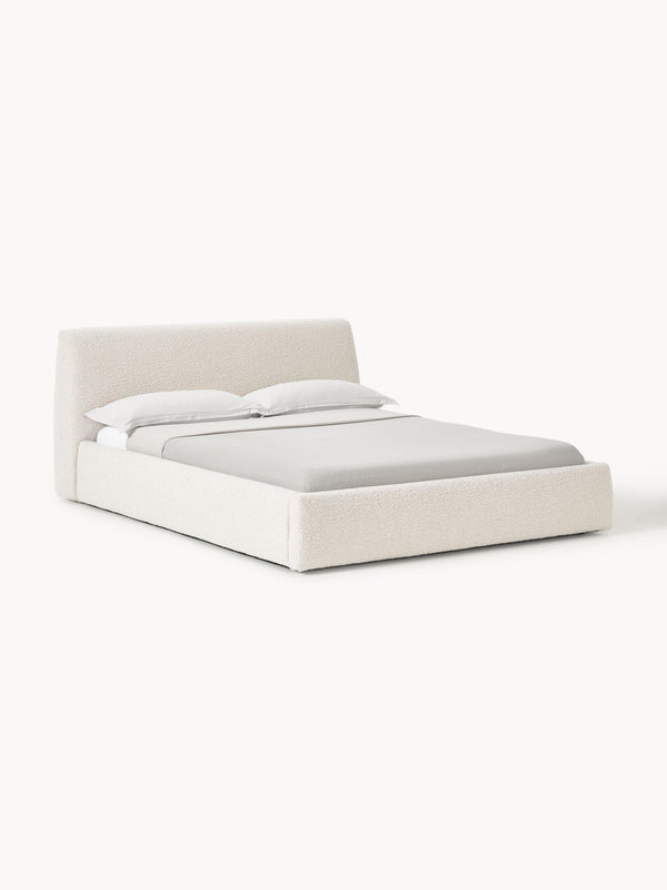 Clovarde Upholstered Bed in Bouclé