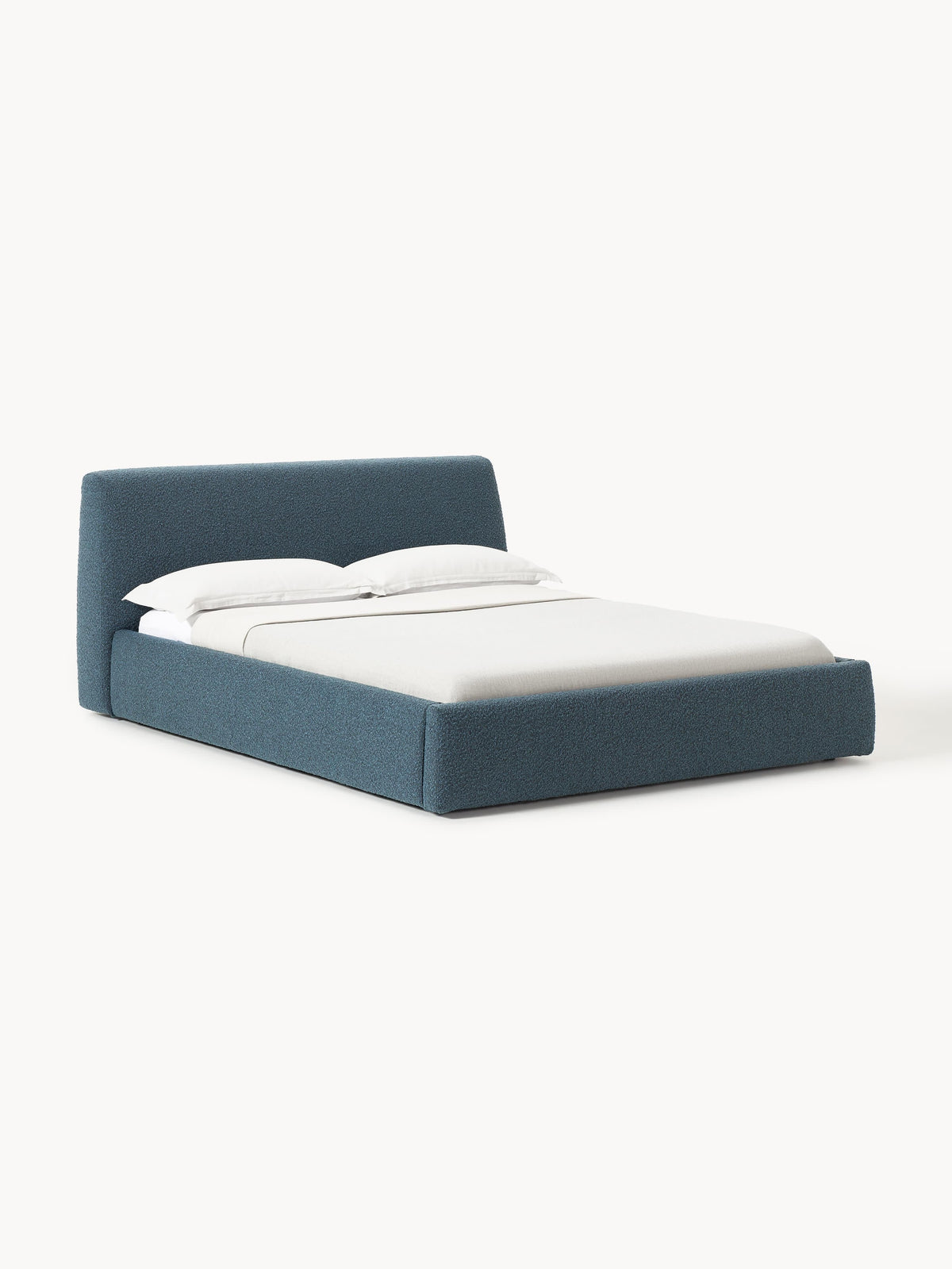 Clovarde Upholstered Bed in Bouclé