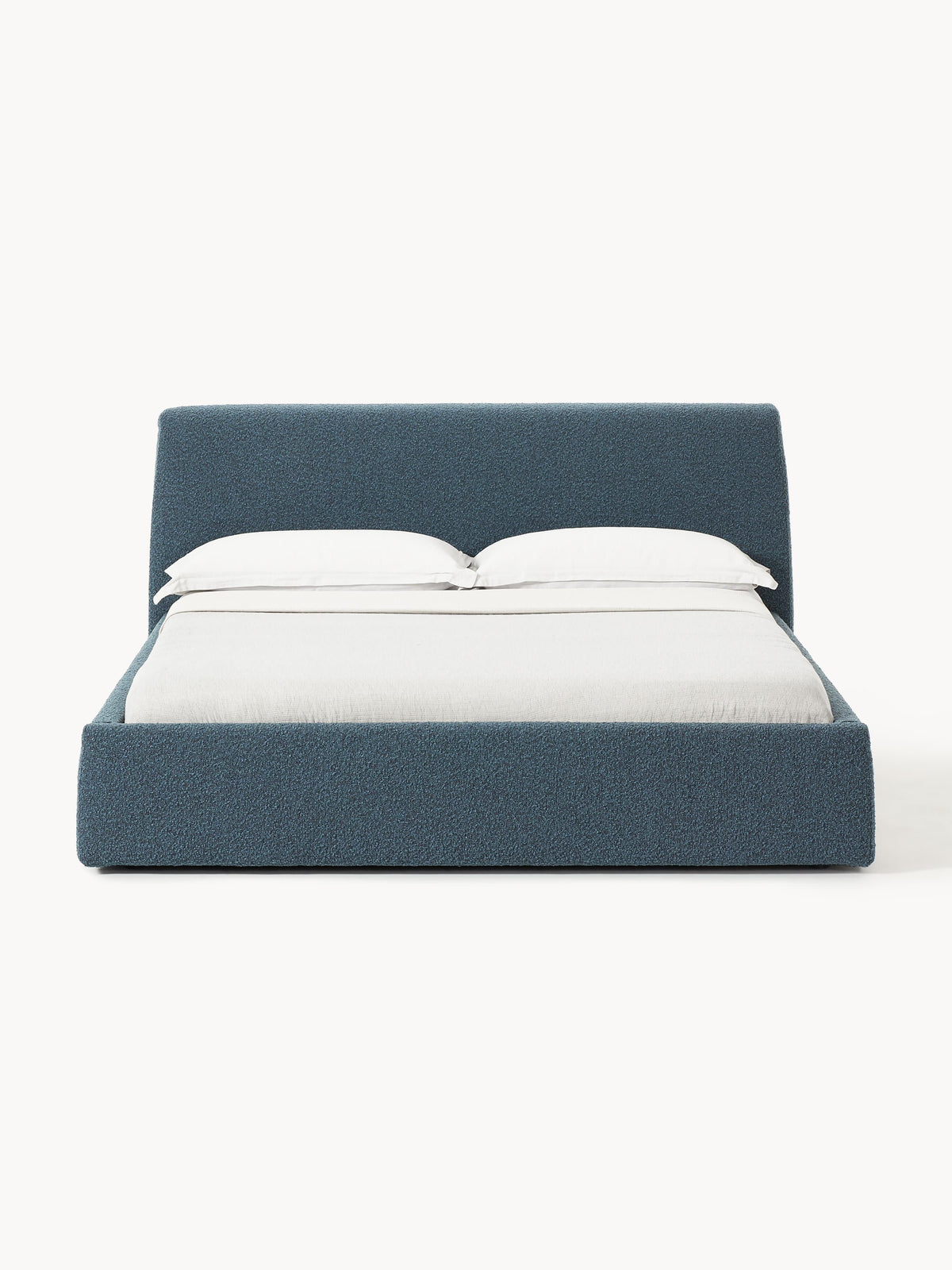 Clovarde Upholstered Bed in Bouclé