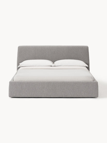 Clovarde Upholstered Bed in Bouclé