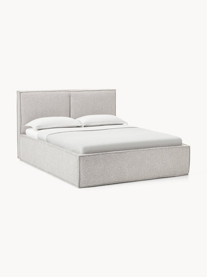 Dremvard Upholstered Bed in Bouclé