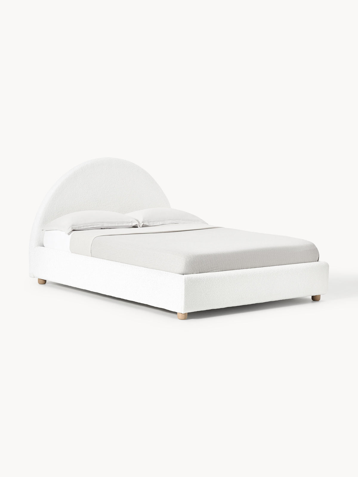 Ebbrant Upholstered Bed in Teddy with Storage