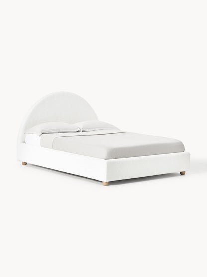Ebbrant Upholstered Bed in Teddy with Storage