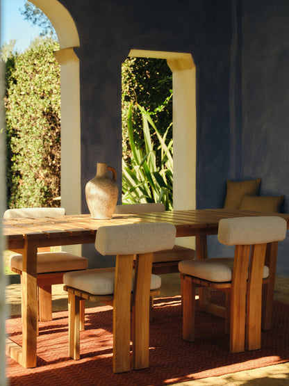 Eikvander Teak Wood Garden Table, 229 x 100 cm