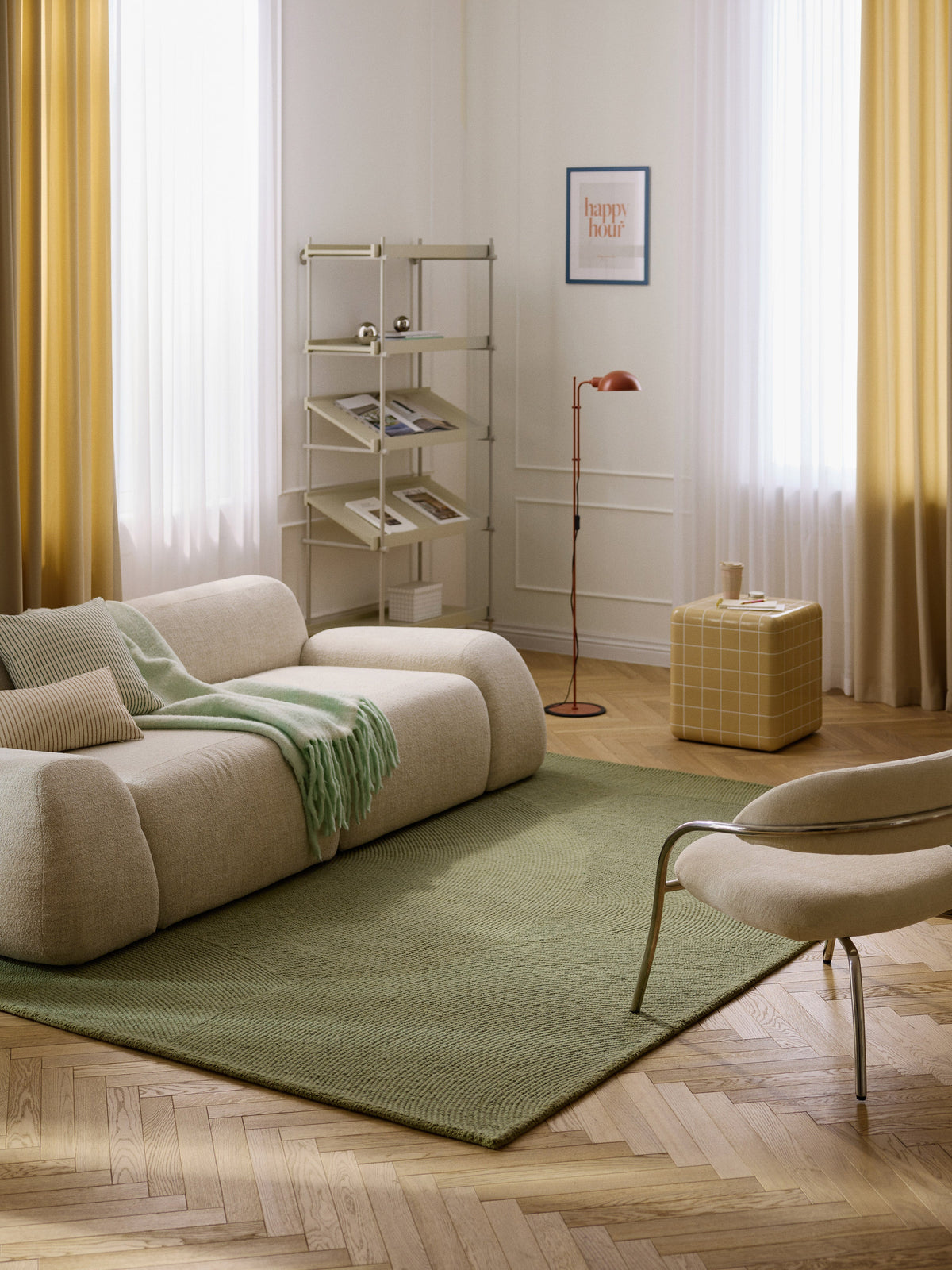 Elenbray Wool Rug, Hand-Tufted