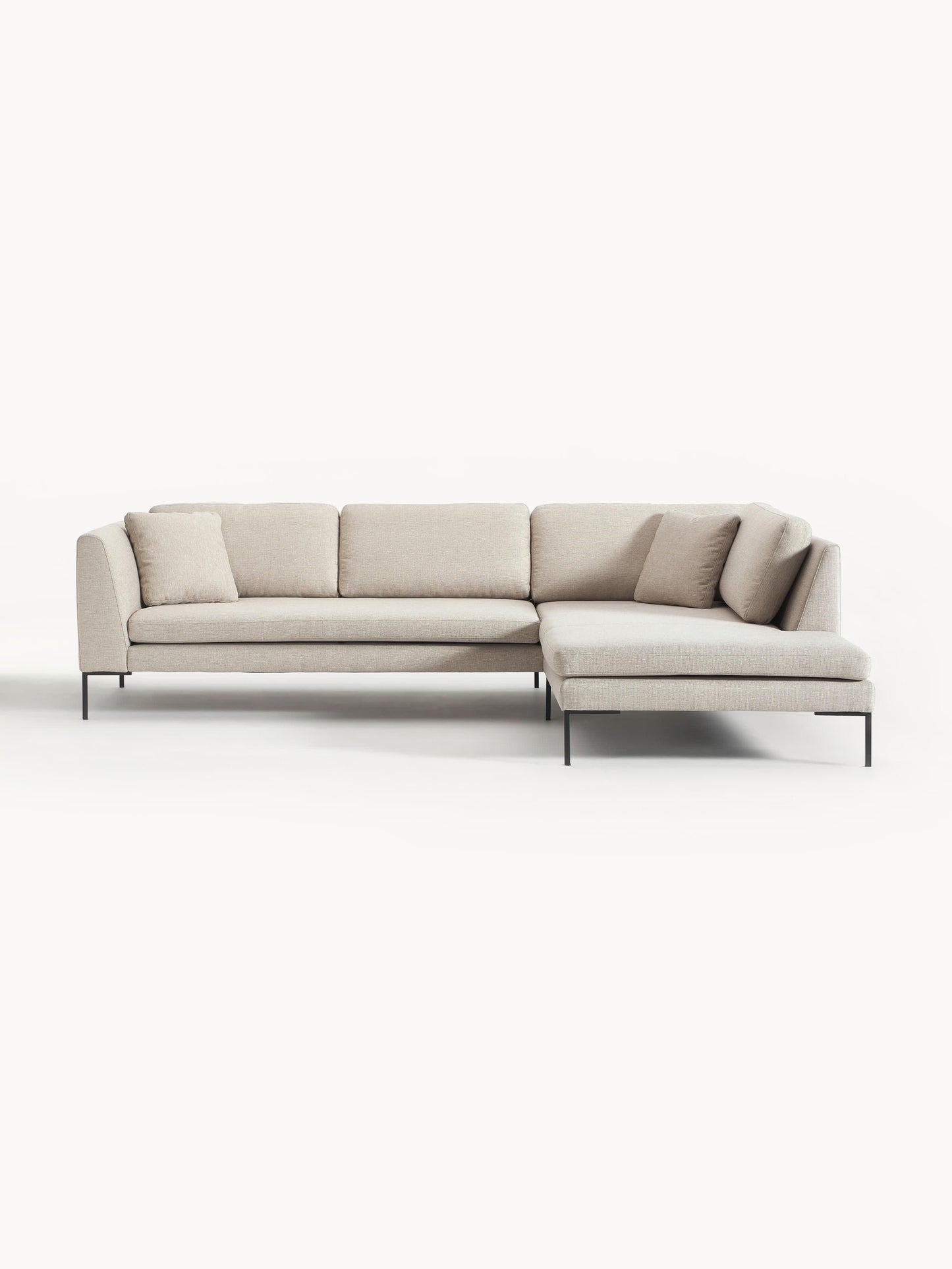 Emmreth Corner Sofa with Metal Legs