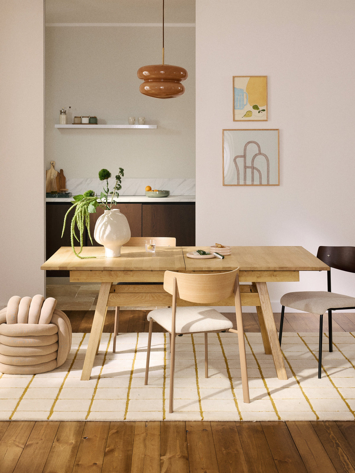 Ethrimo Extendable Dining Table, 180 - 220 x 100 cm