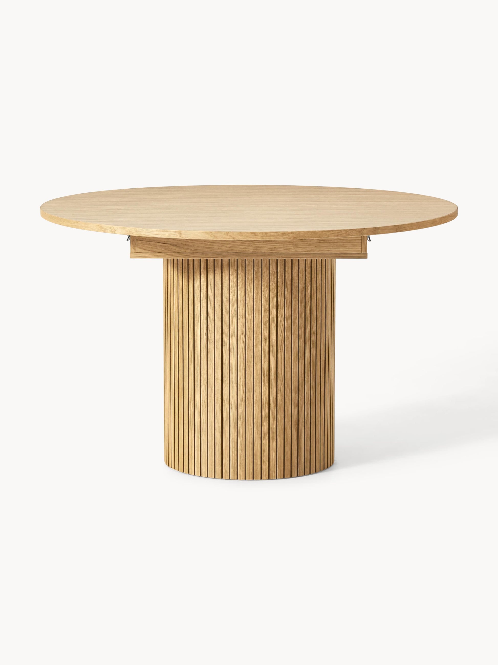 Filoraz Extendable Dining Table with Grooved Texture, 120 - 160 x 75 cm