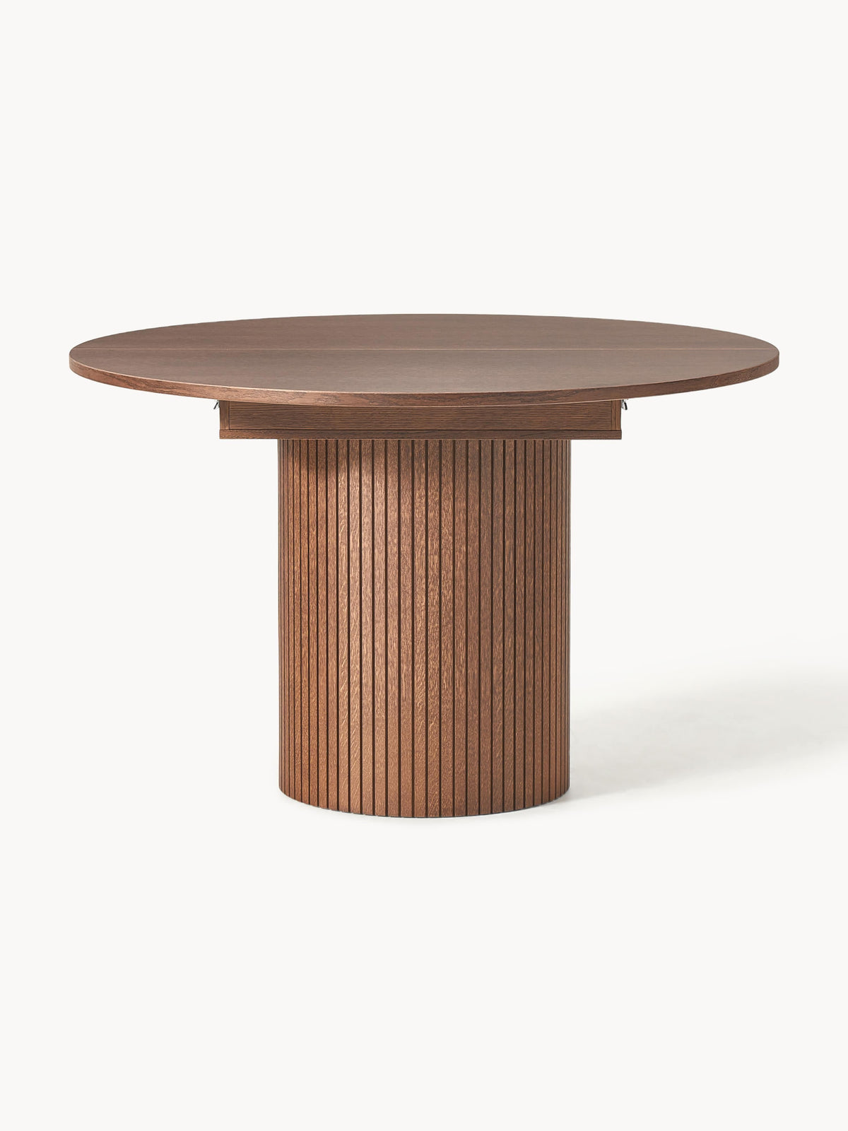 Filoraz Extendable Dining Table with Grooved Texture, 120 - 160 x 75 cm