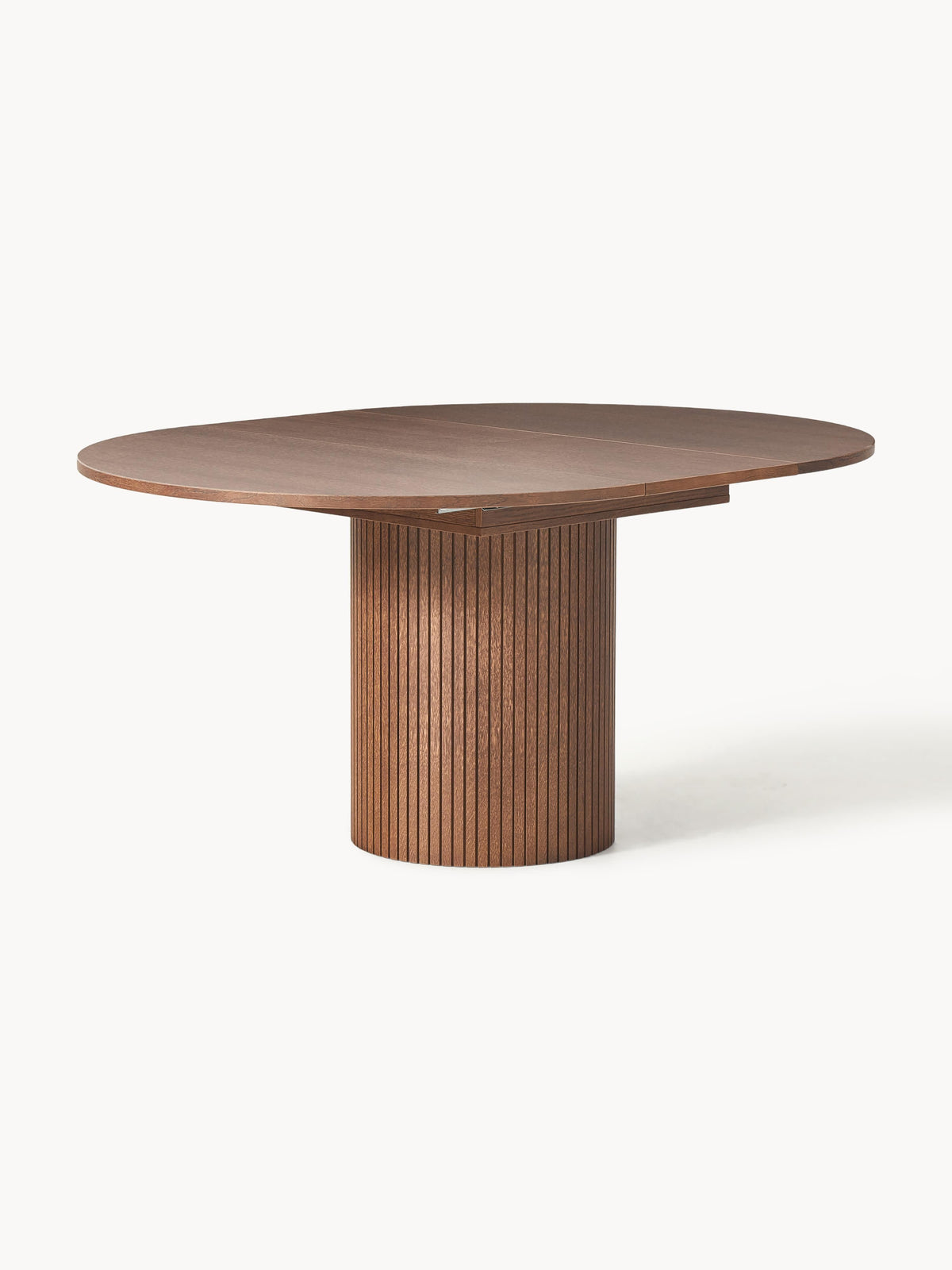Filoraz Extendable Dining Table with Grooved Texture, 120 - 160 x 75 cm