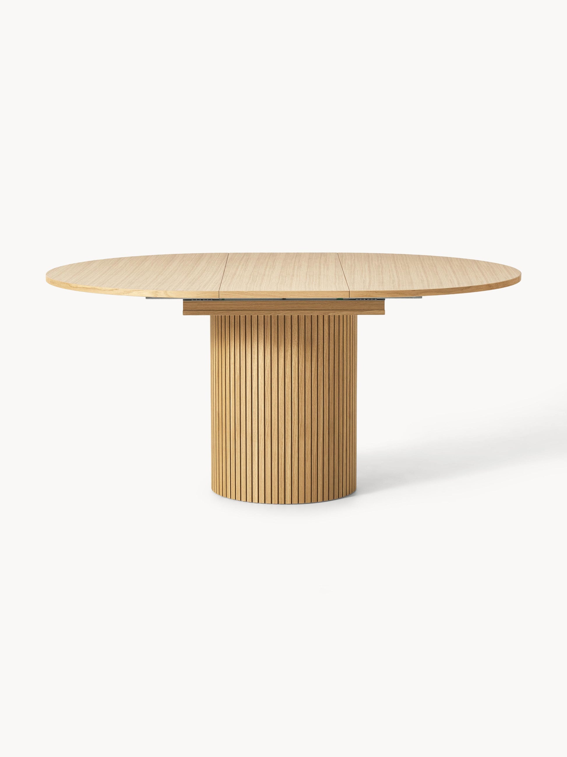 Filoraz Extendable Dining Table with Grooved Texture, 120 - 160 x 75 cm