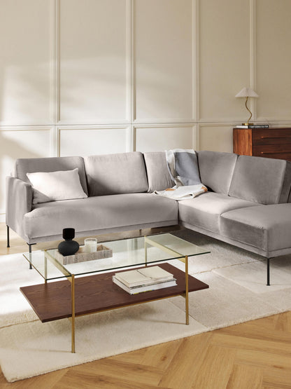 Fluendra Corner Sofa in Velvet