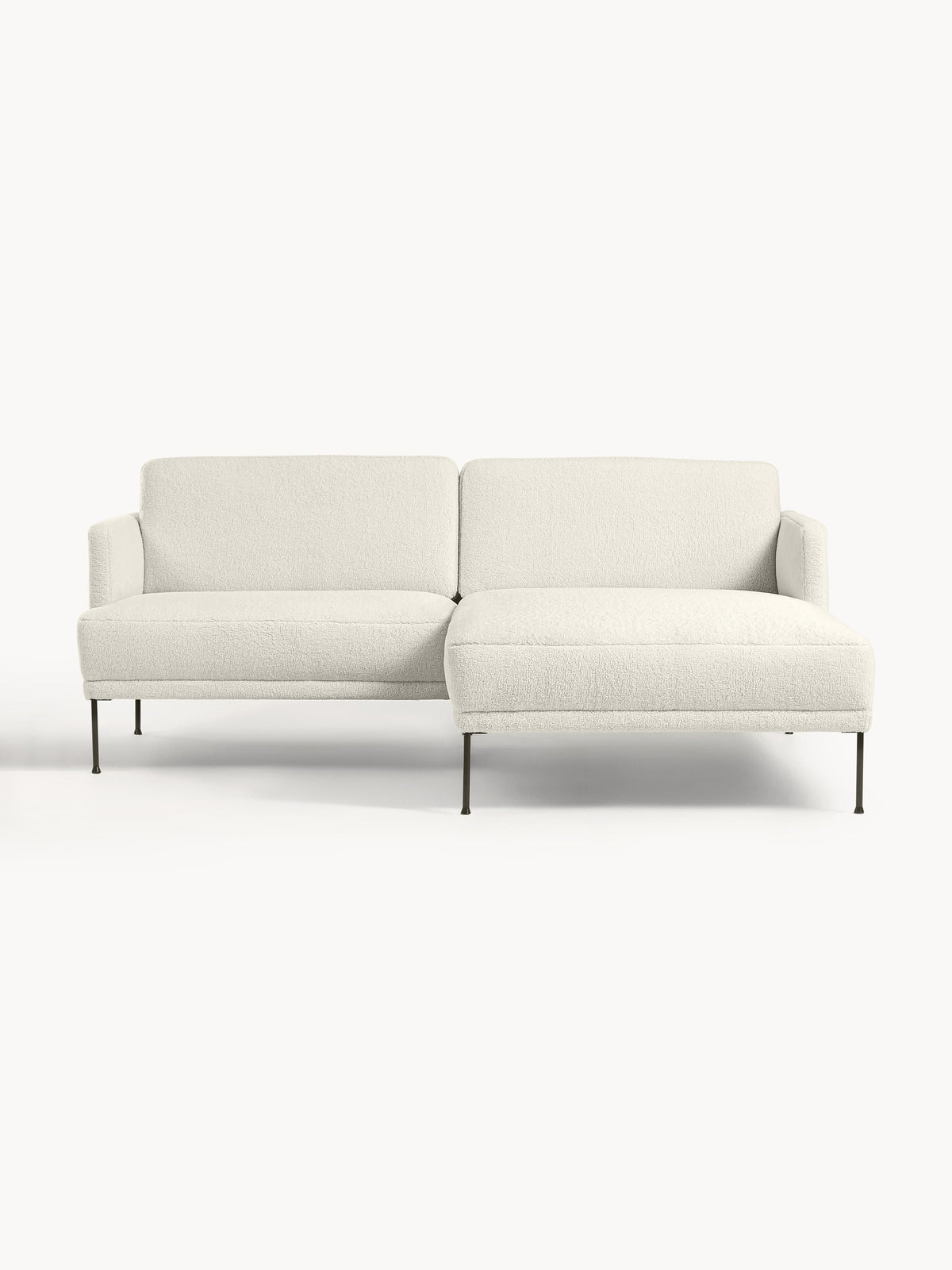 Fluendra Small Teddy Fabric Corner Sofa