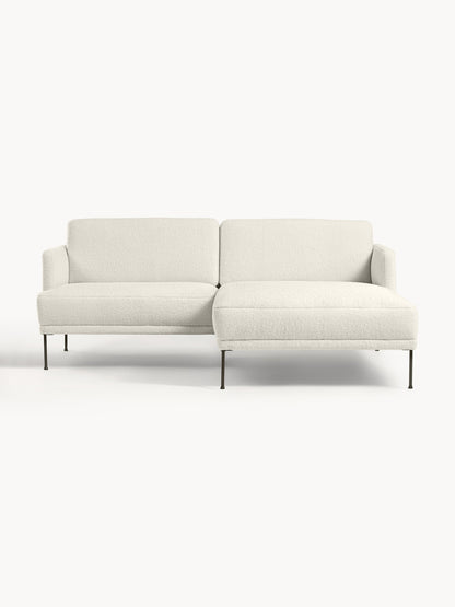 Fluendra Small Teddy Fabric Corner Sofa