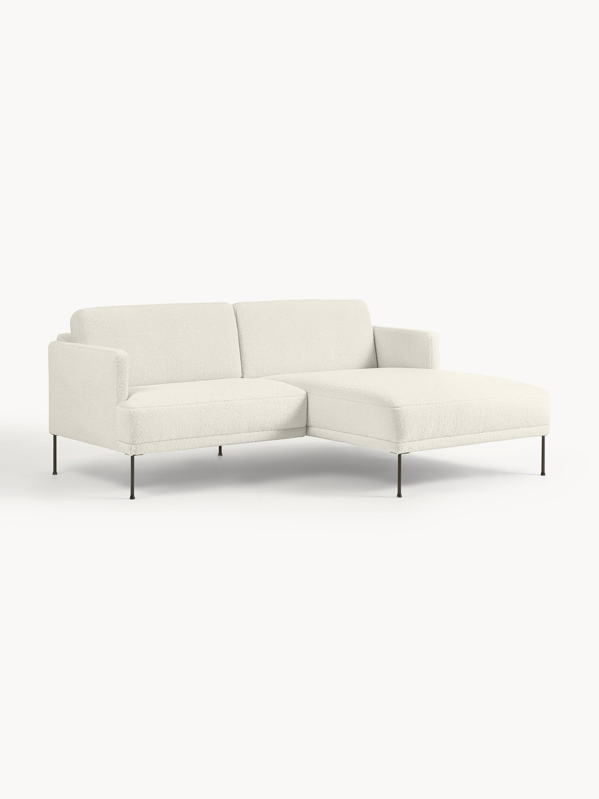 Fluendra Small Teddy Fabric Corner Sofa