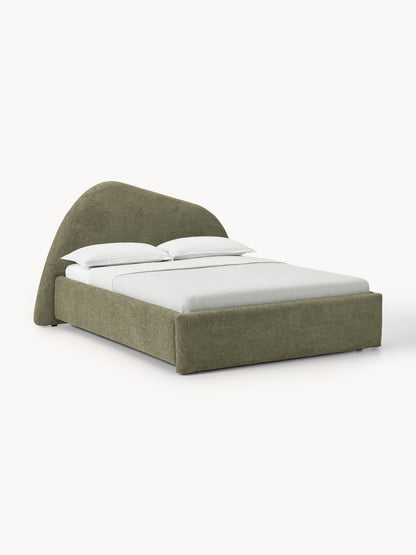 Garuzzo Upholstered Bed in Bouclé