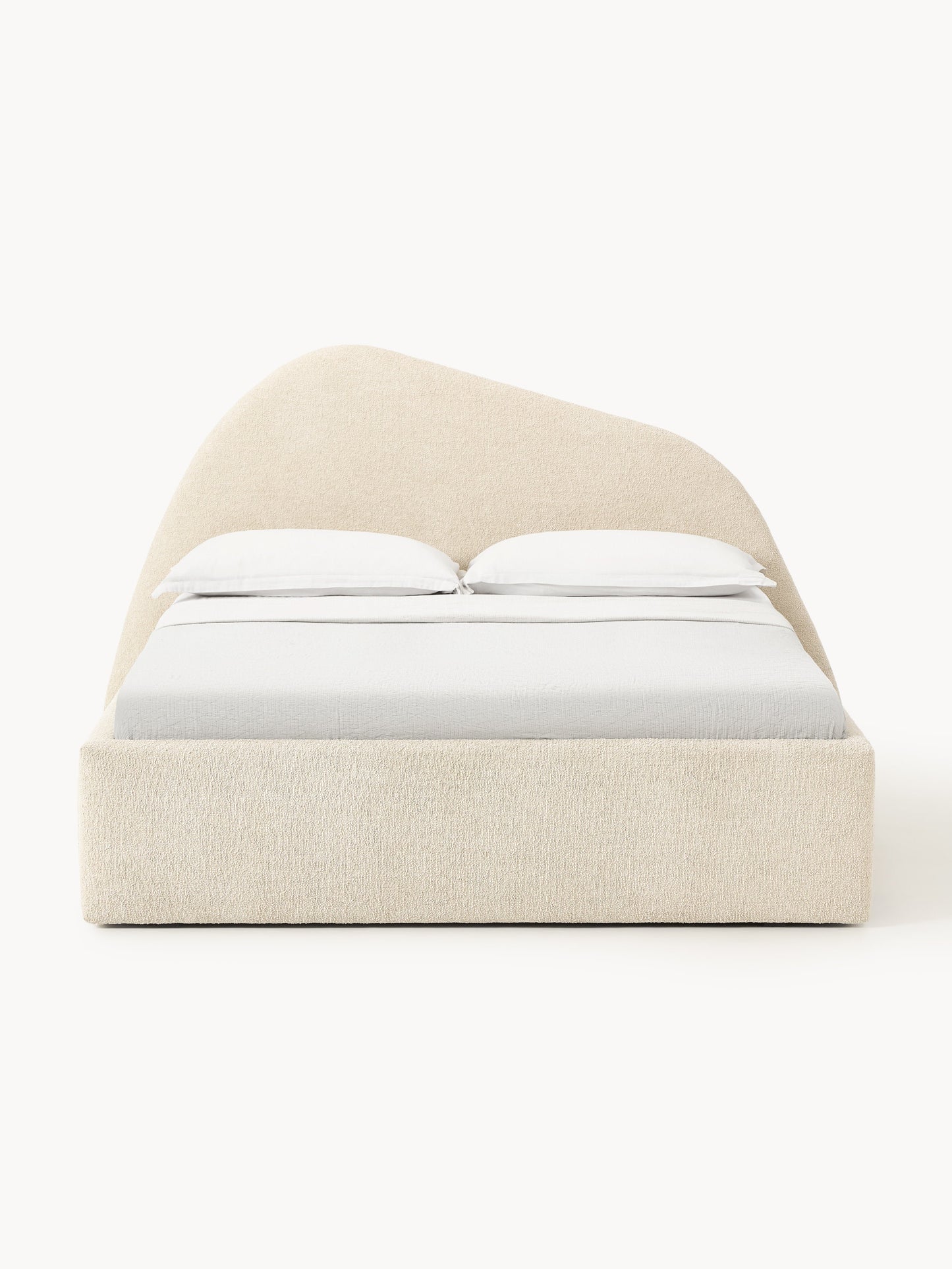 Garuzzo Upholstered Bed in Bouclé