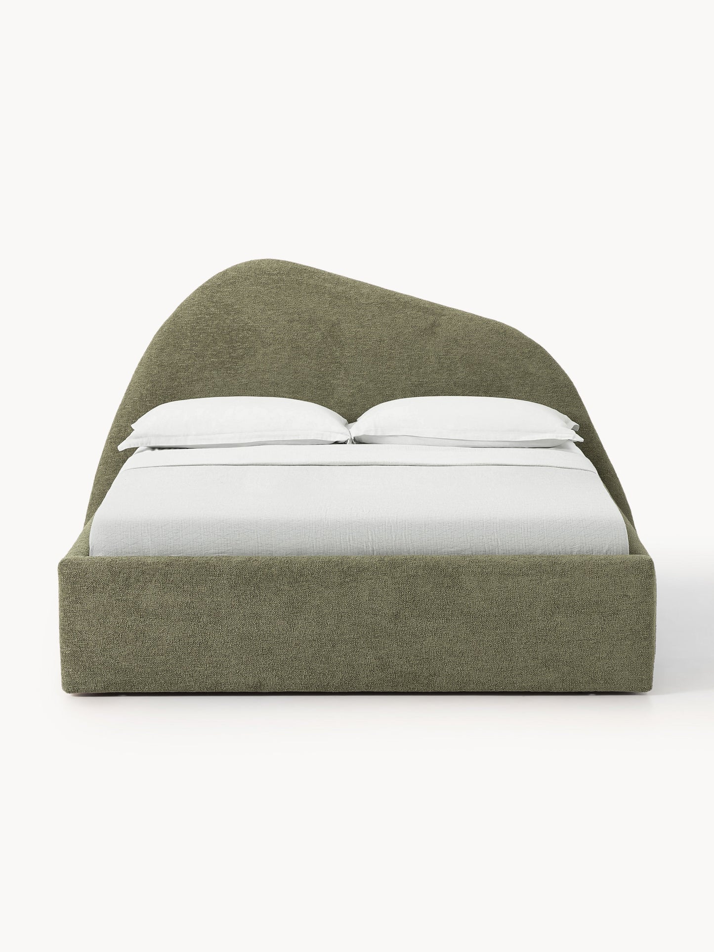Garuzzo Upholstered Bed in Bouclé