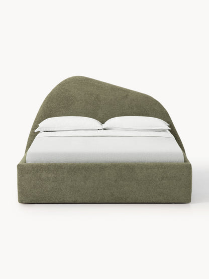Garuzzo Upholstered Bed in Bouclé