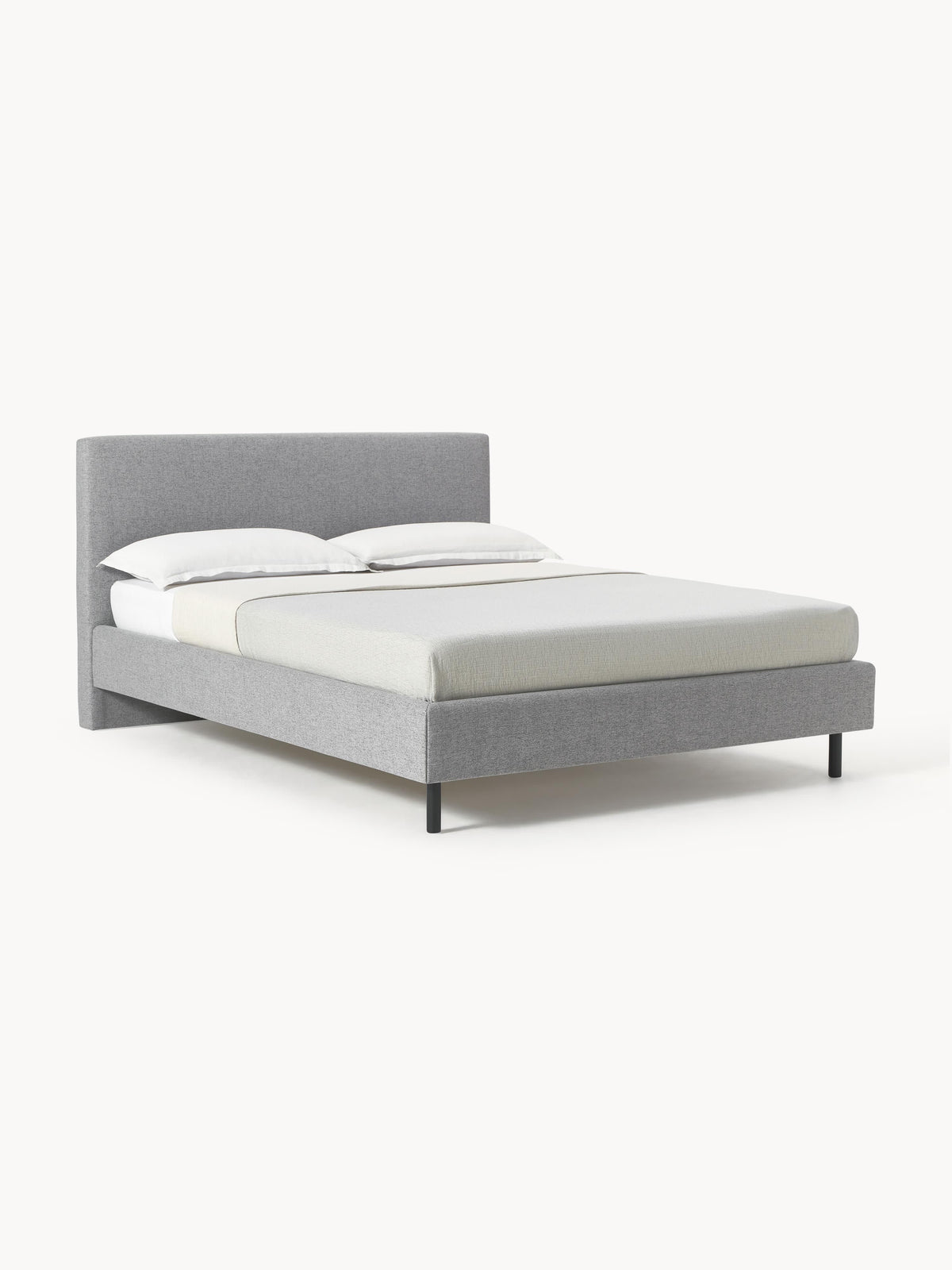 Giulnova Upholstered Bed with Wooden Feet