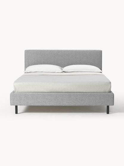 Giulnova Upholstered Bed with Wooden Feet