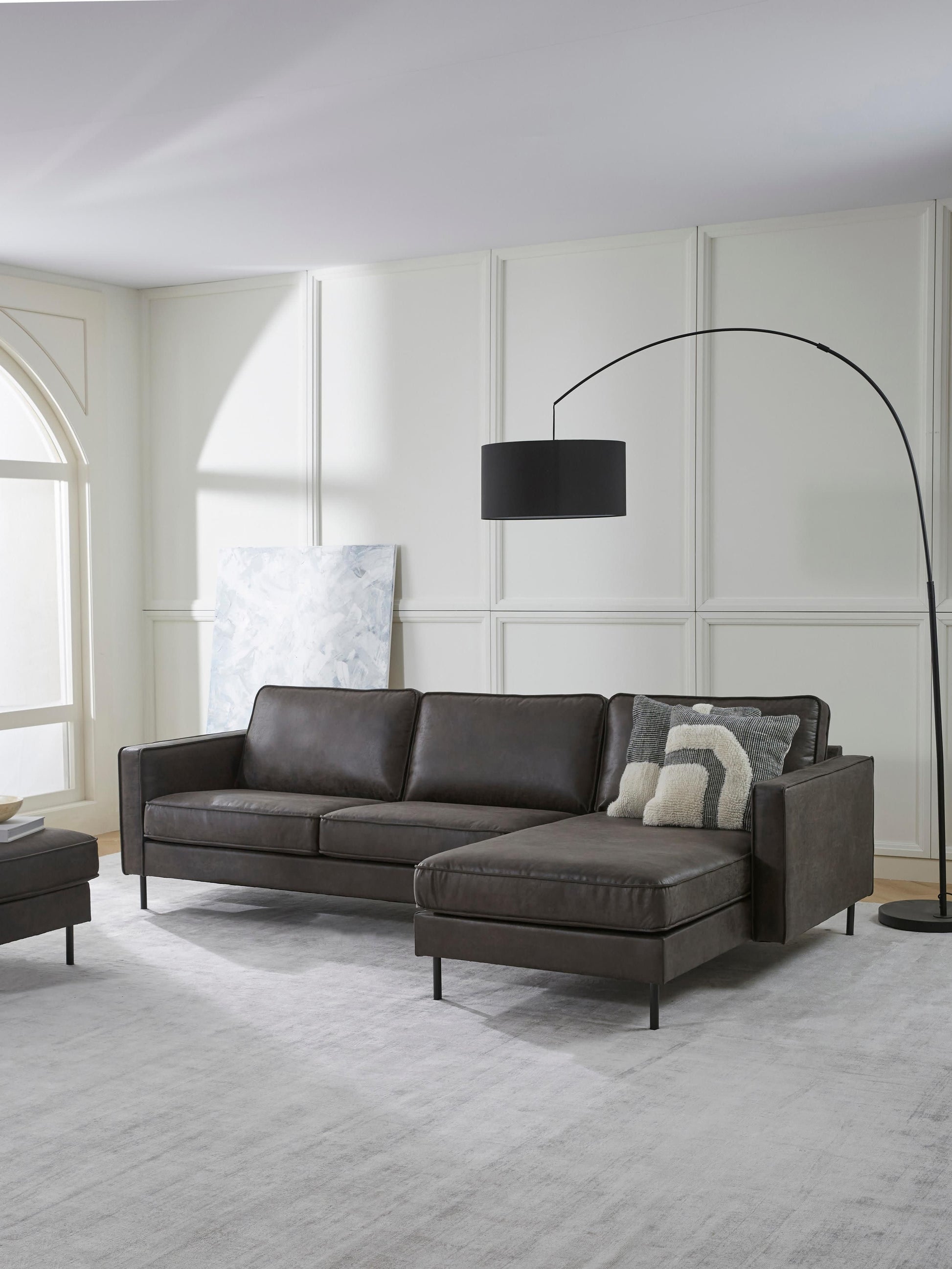 Huntreve Corner Sofa in Leather (3-Seater)