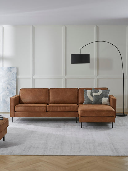 Huntreve Corner Sofa in Leather (3-Seater)